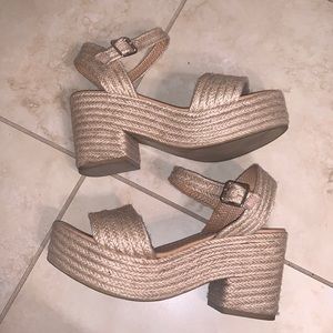 SHEIN Platform Wedges, Size 7